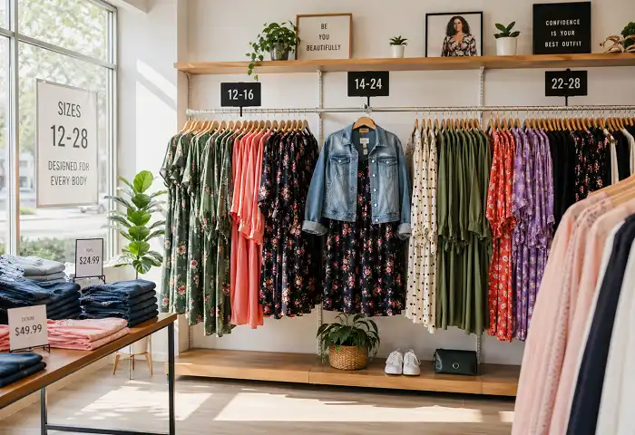 FTF plus size brand store display