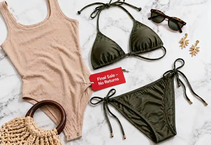 fashion nova final sale non returnable items display