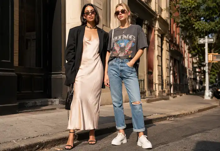 modern 90s fashion outfit styling ideas women