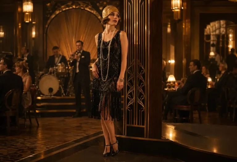 roaring 20s fashion flapper woman