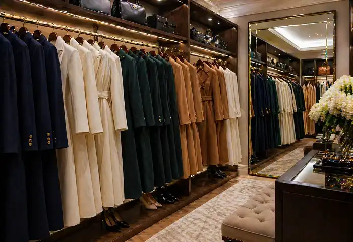 royal wardrobe designer coat dresses organized collection