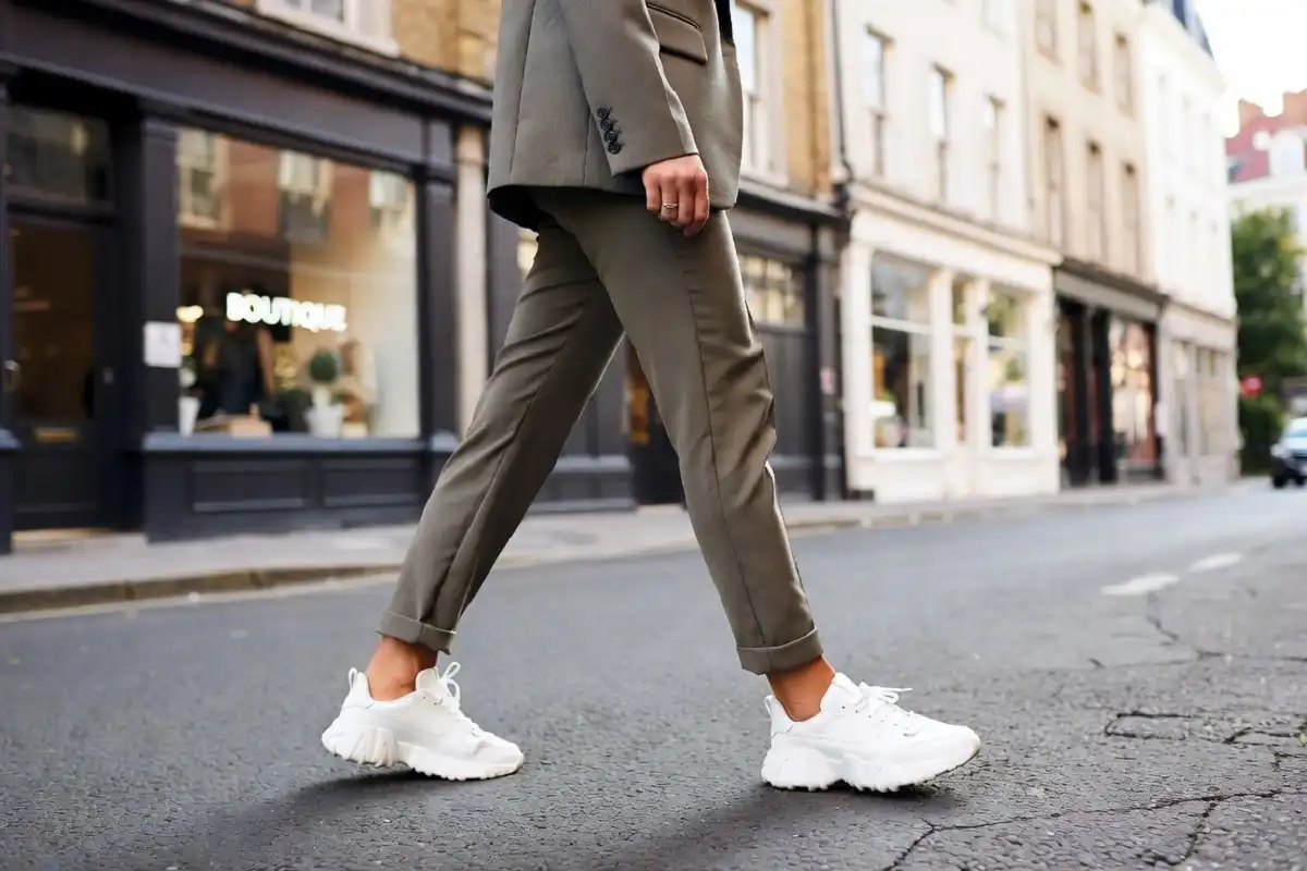 Outfit pairing ideas with fashion sneakers for casual and dressy looks
