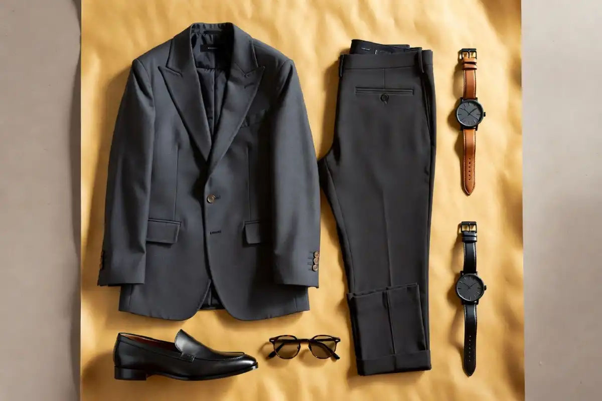 Men's style mood board inspired by Joe Burrow fashion on a budget