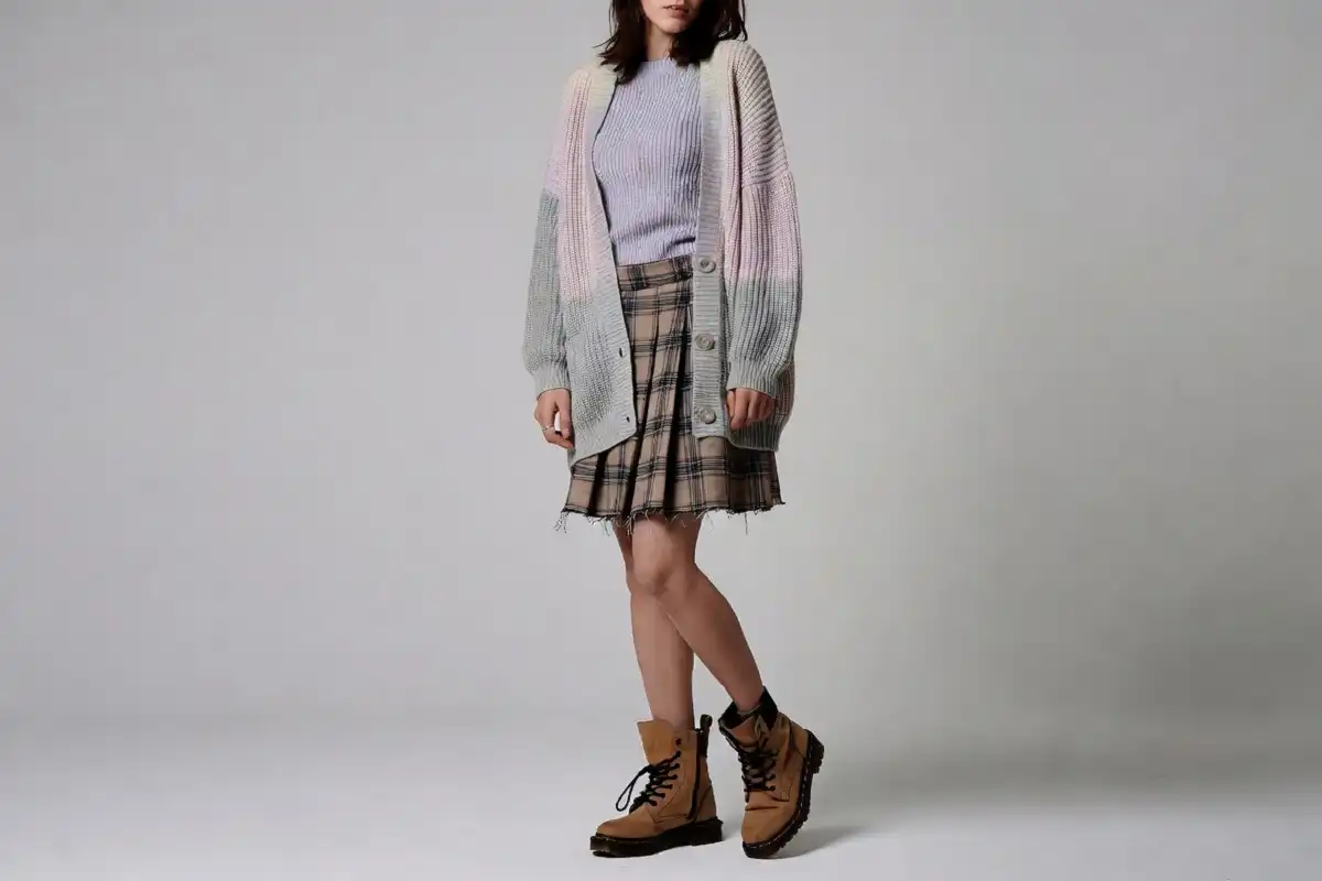 Modern 2025 take on 90s grunge fashion