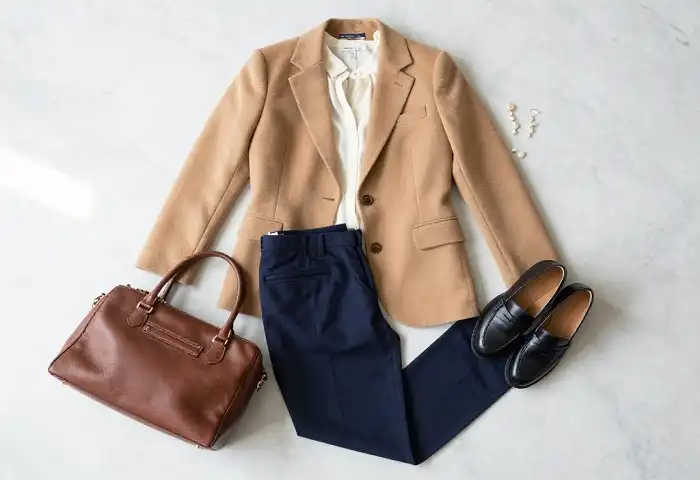 old money fashion outfit built from thrift and vintage pieces on a budget